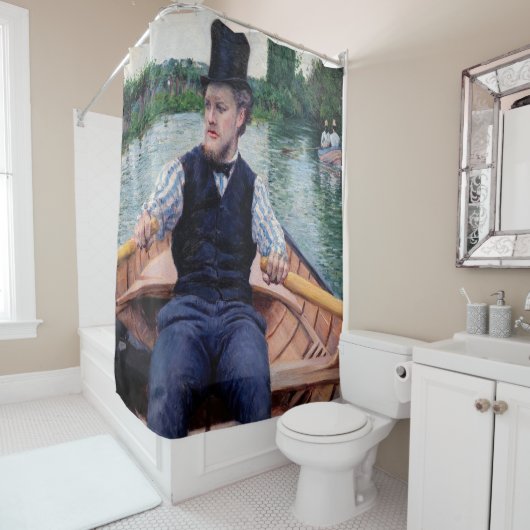 グスタヴカイレボッテ – ボートパーティー シャワーカーテン (インサイチュ)