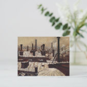 グスタヴカイレボッテ – 雪の下の屋根，パリ ポストカード (スタンド正面)