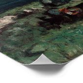 グスタヴコートベットパノラマビューオブザアルプス ポスター (角)