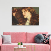 グスタヴコートベット – ジョー、美しいアイルランドの少女 キャンバスプリント (インサイチュ (リビング))