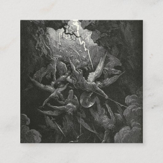 グスタヴドールの地獄の口 スクエア名刺 (正面)