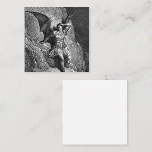 グスタヴドーレパラダイス失った スクエア名刺 (正面/裏面)