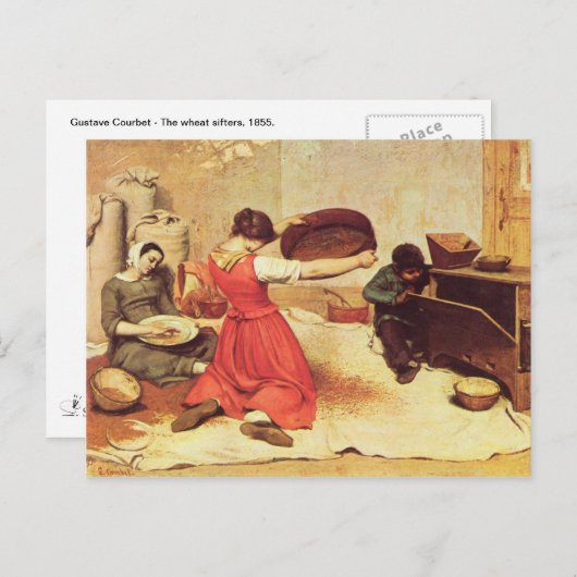 グスターブクールベットザグレインサイドター ポストカード (正面/裏面)