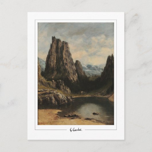 グスターブクールベット#220 -ファインアート ポストカード (正面)