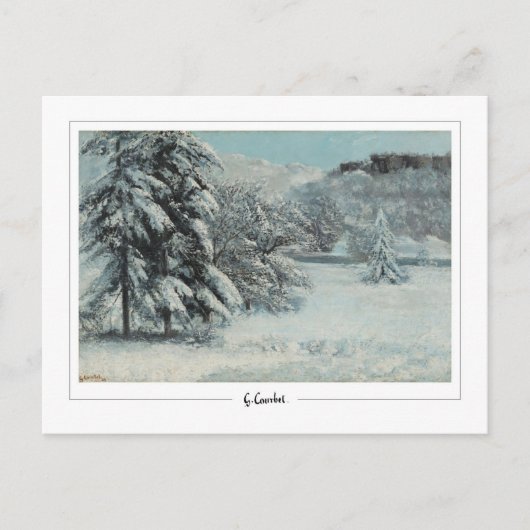 グスターブクールベット#666 -ファインアート ポストカード (正面)