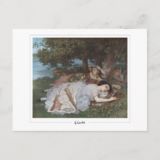 グスターブクールベット#96 -ファインアート ポストカード (正面)