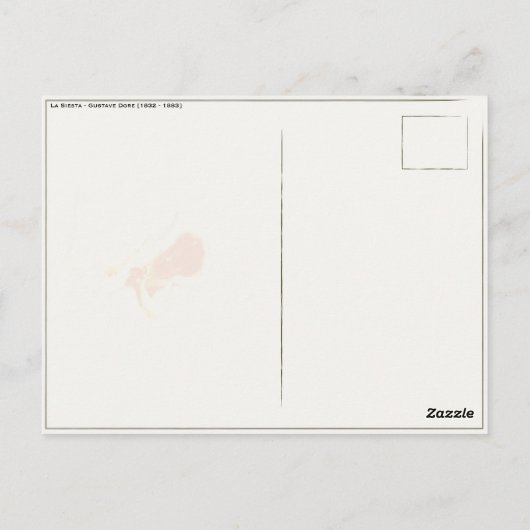 グスターブドーア付き絵画はがき ポストカード (裏面)