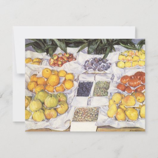 グスターヴ・カイユボットによる果物スタンド、ヴィンテージアート (正面)