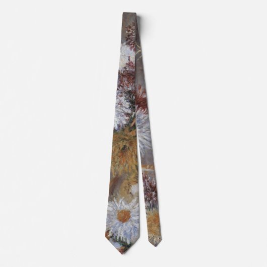 グスターヴ・カイユボットによる菊 ネクタイ (正面)