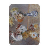 グスターヴ・カイユボットによる菊 マグネット (縦)