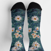 グスターヴ・カイユボット - ダリアの花壇、詳細 ソックス (上部)