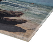 グスターヴ・クールベ - エトルタの嵐後の崖 カッティングボード (角)