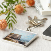 グスターヴ・クールベ - エトルタの嵐後の崖 キーホルダー (側面)