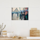 グスタ鮮やかーヴカイレボッテパリ通り雨の日 ポスター (キッチン)