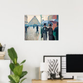 グスタ鮮やかーヴカイレボッテパリ通り雨の日 ポスター (ホームオフィス)