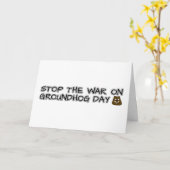 グストップローンドホッグの日の戦争 カード (黄色い花)