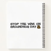 グストップローンドホッグの日の戦争 ノートブック (裏面)