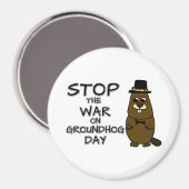 グストップローンドホッグの日の戦争 マグネット (正面/裏面)