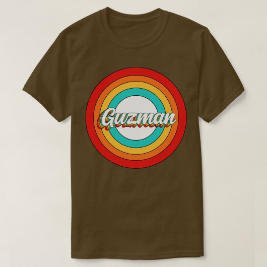 グズマンネームシャツヴィンテージグズマンサークル Tシャツ (デザイン正面)