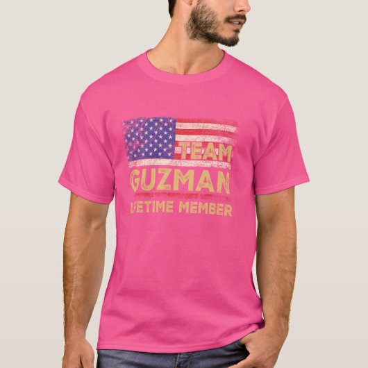 グズマン姓シャツチームGuzman Lifetime Member Tシャツ (正面)