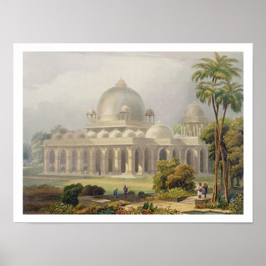 グゼラートのメモオダバードのローザまたは墓 ポスター (正面)