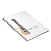 グタルピアノイラストレーション音楽先生 ノートブック (右側)