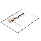 グタルピアノイラストレーション音楽先生 ノートブック (左側)