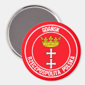 グダニスクラウンドエンブレム マグネット (正面/裏面)