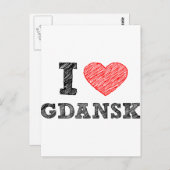 グダンスクが大好き ポストカード (正面/裏面)
