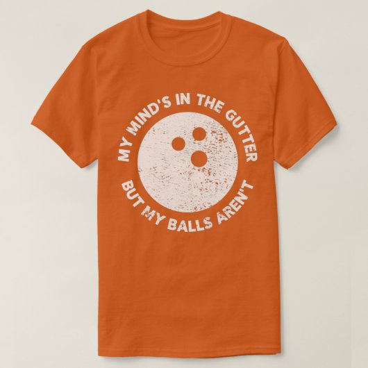 グッおもしろいテの男性へボーリングまたはパパMindx27s Tシャツ (デザイン正面)