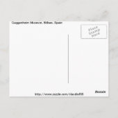 グッゲンハイム美術館はがき ポストカード (裏面)