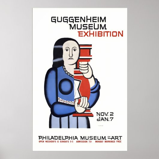 グッゲンハイム美術館展覧会 フィラデルフィア美術館 ポスター (正面)