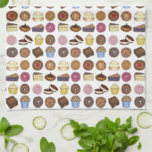 グッズ焼いたグルメマフィンケーキウーピーパイカップケーキ キッチンタオル (折り畳み)