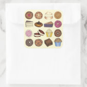 グッズ焼いたグルメマフィンケーキウーピーパイカップケーキ スクエアシール (バッグ)