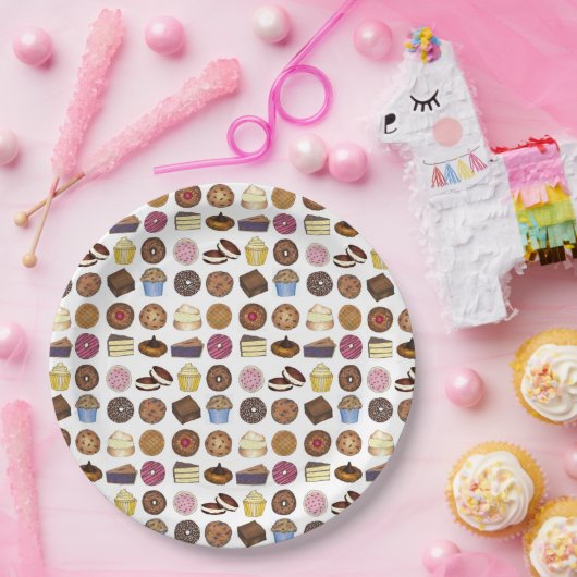 グッズ焼いたグルメマフィンケーキウーピーパイカップケーキ ペーパープレート (パーティー)