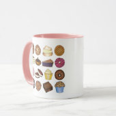 グッズ焼いたグルメマフィンケーキウーピーパイカップケーキ マグカップ (正面左)