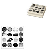 グッズ焼いたグルメマフィンケーキウーピーパイカップケーキ ラバースタンプ (押印)