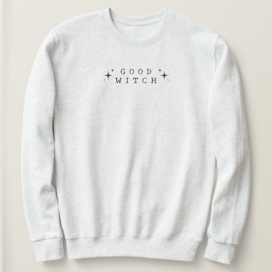 グッドおもしろいウィッチモダンハロウィン スウェットシャツ (デザイン正面)