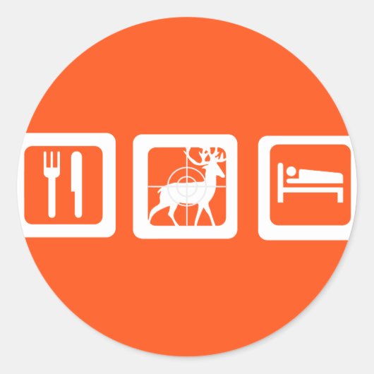 グッドおもしろいトリッ食べプスリープ狩り ラウンドシール (正面)