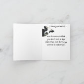 グッドおもしろいニューカウエイジ誕生日 カード (内部)