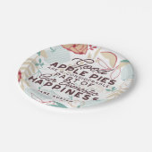 グッドアップルパイズ引用文 ペーパープレート (アングル)