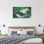 グッドイヤー・ツェッペリン製造の空中眺め キャンバスプリント (インサイチュ (寝室))