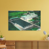 グッドイヤー・ツェッペリン製造の空中眺め キャンバスプリント (インサイチュ (リビング))