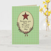 グッドインデイカントリー誕生日 カード (黄色い花)