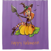 グッドウィッチハッピーハローウィン シャワーカーテン (正面)