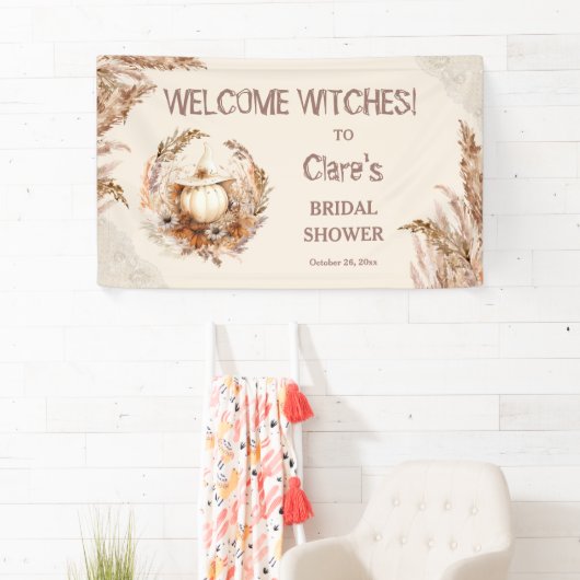 グッドウィッチハロウィーンブライダルシャワーウェルカムバナー 横断幕 (インサイチュ)