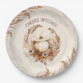 グッドウィッチハロウィーンブライダルシャワーパーティー ペーパープレート (正面)