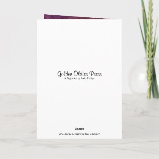 グッドウィッチ子猫かわいいハロウィーン猫あいさつ カード (裏面)