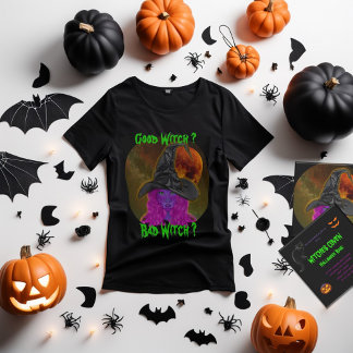 グッドウィッチ バッドウィッチ ハロウィンパーティー Tシャツ