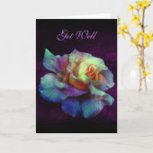 グッドウェルパープルキスターコイズレインボーバラカード カード (黄色い花)